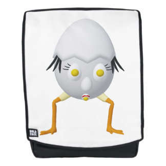 RG & RA Quirky Egg Character Cute Design Backpack