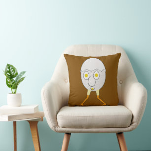 RG & RA Quirky Egg Character Cute Design Cushion