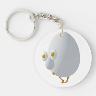 RG & RA Quirky Egg Character Cute Design Key Ring