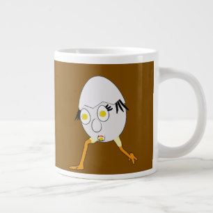 RG & RA Quirky Egg Character Cute Design Large Coffee Mug