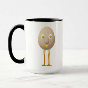 RG & RA Quirky Egg Character Cute Design Mug