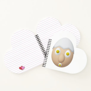 RG & RA Quirky Egg Character Cute Design Notebook