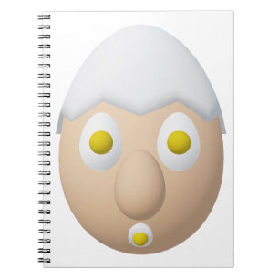 RG & RA Quirky Egg Character Cute Design Notebook