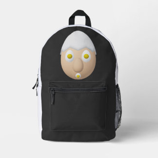 RG & RA Quirky Egg Character Cute Design Printed Backpack
