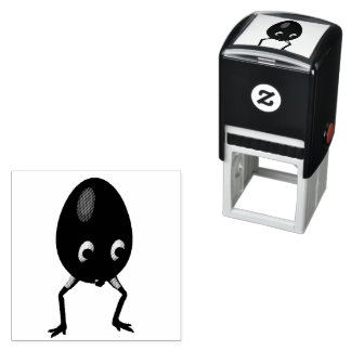 RG & RA Quirky Egg Character Cute Design Self-inking Stamp