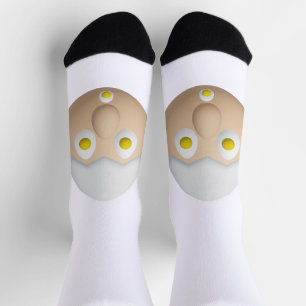 RG & RA Quirky Egg Character Cute Design Socks