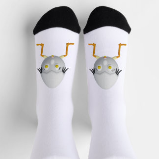 RG & RA Quirky Egg Character Cute Design Socks