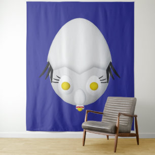 RG & RA Quirky Egg Character Cute Design Tapestry