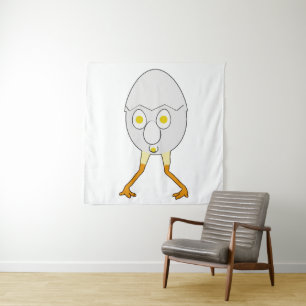 RG & RA Quirky Egg Character Cute Design Tapestry