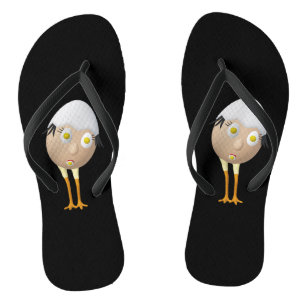 RG & RA Quirky Egg Character Cute Design Thongs
