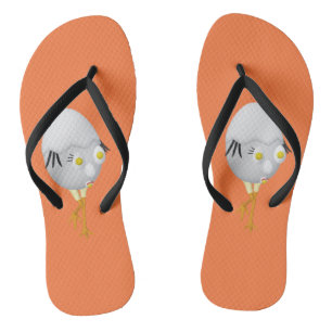 RG & RA Quirky Egg Character Cute Design Thongs