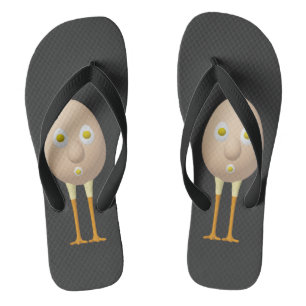 RG & RA Quirky Egg Character Cute Design Thongs
