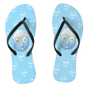 RG & RA Quirky Egg Character Cute Design Thongs
