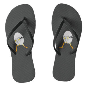 RG & RA Quirky Egg Character Cute Design Thongs