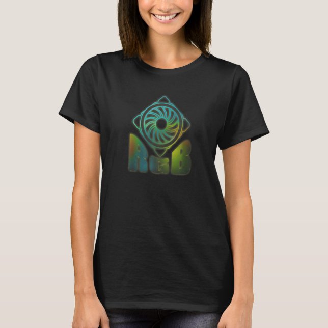 Rgb Case Fan Modding A Pc Masterrace Gaming Comput T-Shirt (Front)