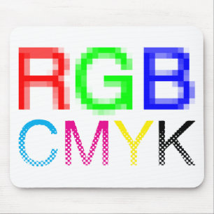 RGB CMYK MOUSE PAD