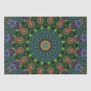 rgb coloured mandala tissue paper