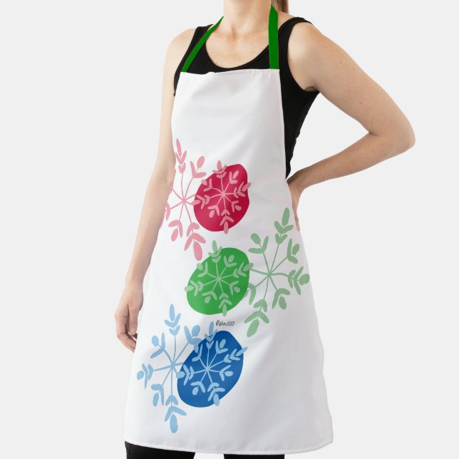 RGB Snowflakes Apron (Insitu)