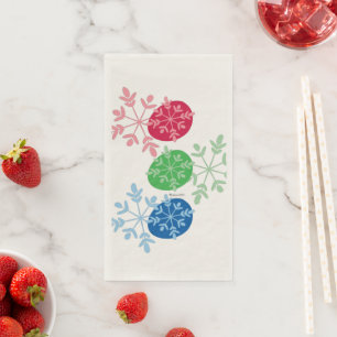 RGB Snowflakes Napkin