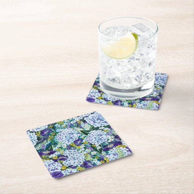 Rhapsody Hydrangea Floral Coaster (Insitu)