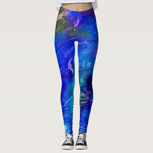 Rhapsody in Blue leggings (Front)