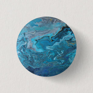 Rhapsody in Turquoise 3 Cm Round Badge