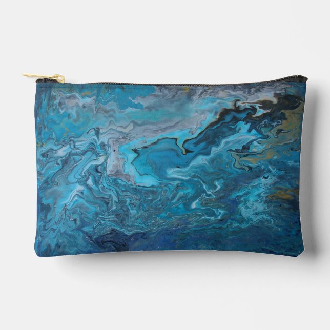Rhapsody in Turquoise Accessory Pouch (Front)
