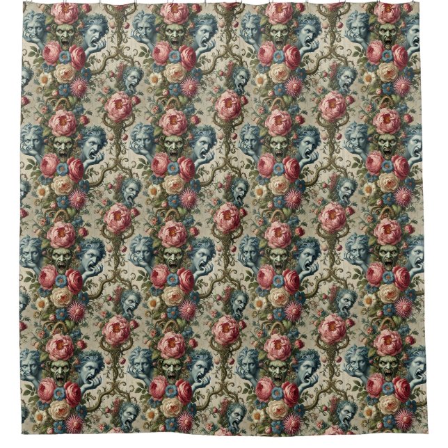 Rhapsody Road – Gothic Baroque Shower Curtain (Front)