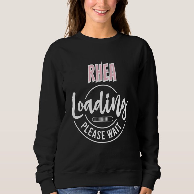 Rhea Custom Personalised Baby Loading Shower Arriv Sweatshirt (Front)