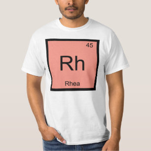 Rhea Name Chemistry Element Periodic Table T-Shirt