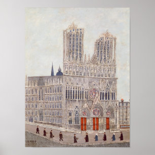 Rheims Cathedral, c.1923 Poster