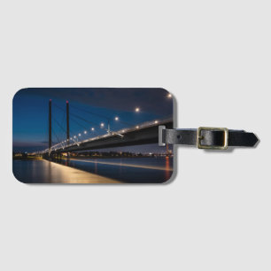 Rheinkniebrücke Dusseldorf, Germany Luggage Tag