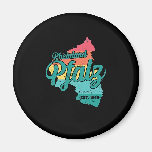 Rheinland Pfalz Bundesland Deutschland Magnet (Front)