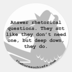 Rhetorical Question Sticker