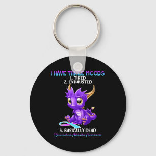 Rheumatoid Arthritis Awareness Dragon I Have Three Key Ring