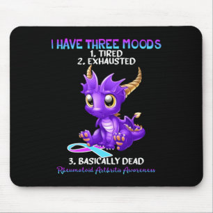 Rheumatoid Arthritis Awareness Dragon I Have Three Mouse Pad