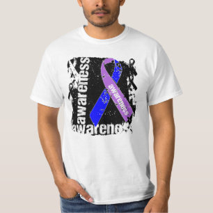 Rheumatoid Arthritis Awareness Grunge Ribbon T-Shirt