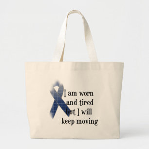 Rheumatoid Arthritis Awareness :: I am worn and... Large Tote Bag