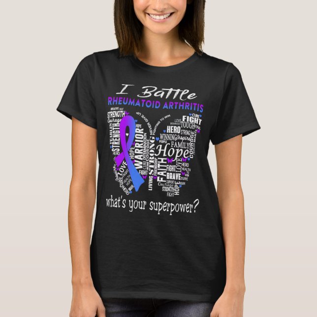 Rheumatoid Arthritis Awareness Month Ribbon Gifts T-Shirt (Front)