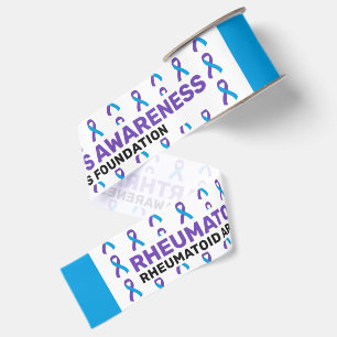 Rheumatoid Arthritis Awareness Pattern Ribbon Grosgrain Ribbon