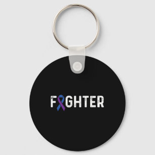 Rheumatoid Arthritis Awareness Ribbon Ra Fighter  Key Ring