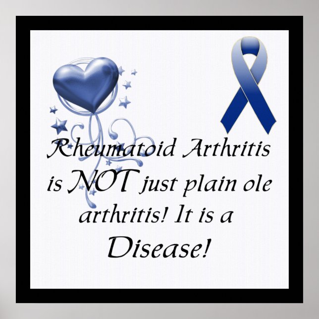 Rheumatoid Arthritis is not just..Awareness Poster (Front)