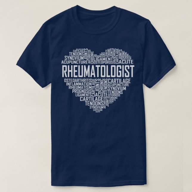 Rheumatologist Heart T-Shirt (Design Front)