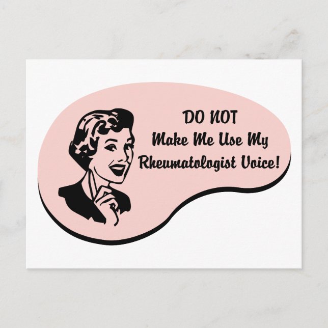 Rheumatologist Voice Postcard (Front)