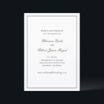 Rhianna Traditional Wedding Save The Date<br><div class="desc">Traditional style wedding save the date featuring a simple and minimal design with your names in an elegant script and your event details in a classic serif font.</div>
