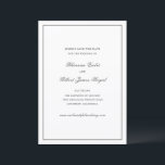 Rhianna Traditional Wedding Save The Date<br><div class="desc">Traditional style wedding save the date featuring a simple and minimal design with your names in an elegant script and your event details in a classic serif font.</div>