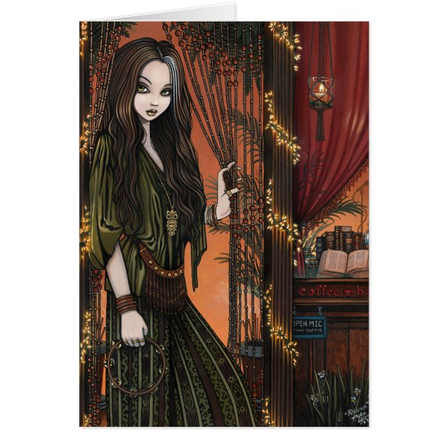 Rhianon Bohemian Coffee Shop Girl (Front)