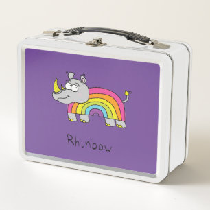 Rhinbow Rhino Rainbow Lunch Box Purple