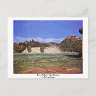 Rhine Falls At Schaffhausen By Thoma Hans Postcard