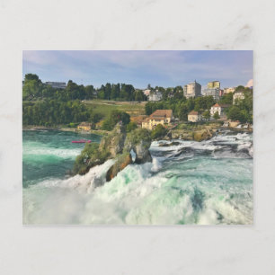 Rhine falls in Switzerland Postcard